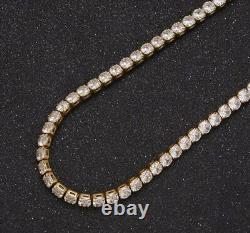 Beautiful Round White Cubic Zirconia Tennis Necklace Wedding Gift Jewelry