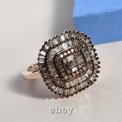 Birthday Gift Cluster Ring Women Jewelry 925 Sterling Silver Diamond Size 5 Ct