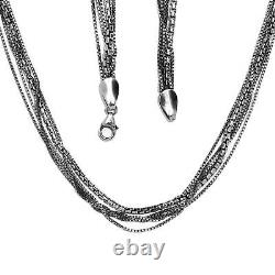 Boho Handmade 925 Sterling Silver Necklace Jewelry Gift for Women Size 20