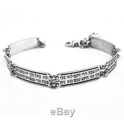 Bracelet 72 Names of God Kabbalah Bangle Jewelry Gift Silver 925
