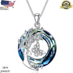 Butterfly Necklace Jewelry Gifts for Women 925 Sterling Silver Tree of Life gift