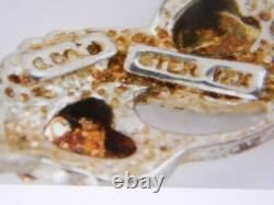 Cco Vintage Black Hills 12k Gold Sterling Silver Hoop Earrings Mint A+ Gift