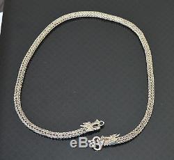 Chinese Sterling Silver Dragon Necklace Great Gift