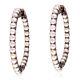 Christmas Gift Pearl Earrings 18k Gold 925 Sterling Silver Hoop Earrings Jewelry