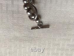 Chunky Vtg Taxco Unisex Gift70's Sterling Silver Bead 17.5 NecklaceFree Ship