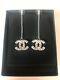 Classic Chanel CC Crystals Dangle Dress Earrings vip gift