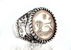 Coin Ring Vintage Coin Jewelry Sterling Silver Ring Vintage Bronze Coin Gift