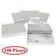 Cotton Filled Gift Box Fancy Silver Foil Jewelry Boxes Cardboard Display 100 Pcs