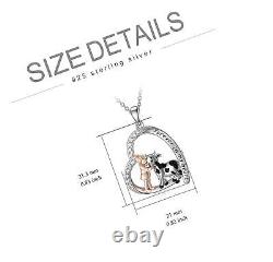 Cow Necklace for Women 925 Sterling Silver Cow Gifts Pendant Jewelry Birthday