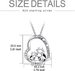 Cow Necklace for Women 925 Sterling Silver Cow Gifts Pendant Jewelry Birthday fo