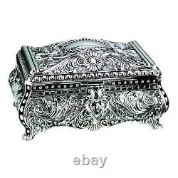 Creative Gifts Silver Plated Ornate Rectangular Box 026173