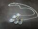 Crystal quartz briolette 925 sterling silver necklace jewelry Gift for her l99