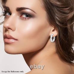 Ct 3 925 Sterling Silver Moissanite Hoops Hoop Earrings Jewelry Gift for Women