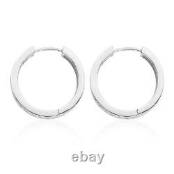 Ct 3 925 Sterling Silver Moissanite Hoops Hoop Earrings Jewelry Gift for Women
