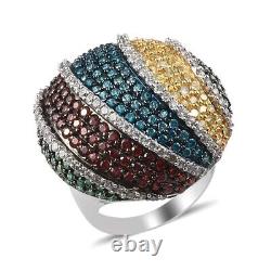 Ct 5.5 Jewelry 925 Silver Cubic Zirconia CZ Ring for Women Size 7