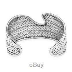 Cuff Bangle Bracelet 7.5 925 Sterling Silver Gift Jewelry for Women