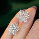 Cute Moissanite 925 Silver Stud Earrings for Women Wedding Party Jewelry Gift