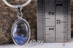 DUMORTIERITE in QUARTZ Crystal Pendant Sterling Silver Stone Jewelry Gift, J1514