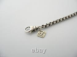 David Yurman Silver 14K Gold Box Link Necklace Chain Pendant Gift Venetian
