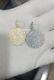 Designer Disc Silver Diamond Charm Pendant, Handmade Pendant Jewelry, Gift