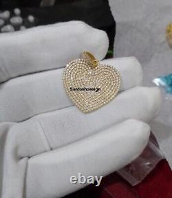 Designer Heart Silver Diamond Charm Pendant, handmade Pendant Jewelry, Gift