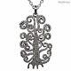 Diamond 925 Sterling Silver Tree Of Life Pendant Necklace Jewelry Gift her
