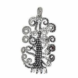 Diamond 925 Sterling Silver Tree Of Life Pendant Necklace Jewelry Gift her
