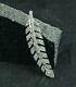 Diamond Leaf Pendant 925 Silver Diamond Feather Pendant Fine Jewelry Gift Charm