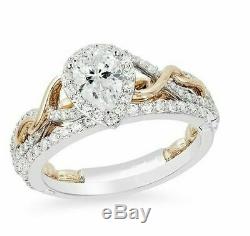 Disney Rapunzel Frame Twist 3.75CT Pear Diamond 925 Silver Engagement Ring+Gift