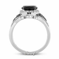 Disney Treasures Nightmare Christmas Black Onyx Silver Women Gift Wife Her Ring