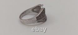Distinctive Ring 925 Sterling Silver Women's Jewelry Gift Inlaid Zircon Size 8