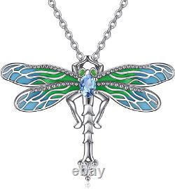 Dragonfly Necklaces Sterling Silver Dragonfly Pendant Jewelry Gifts for Women Dr