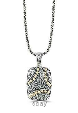 Effy Jewelry 925 Sterling Silver and 18K Yellow Gold Accents Pendant/Gift