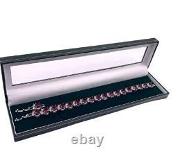 Elegance Ruby Tennis Bracelet 925 Sterling Silver Jewelry Gift For Girls, Wife