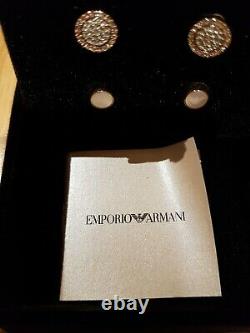 Emporio Armani Ladies Earrings Gift Set EGS2456221 Rose Gold Silver
