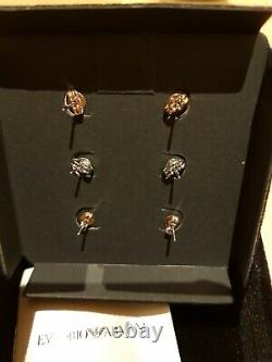 Emporio Armani Ladies Earrings Gift Set EGS2456221 Rose Gold Silver