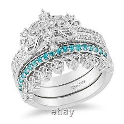 Enchanted Disney Merida Trio Set Ring Gift Engagement Ring 925 Sterling Silver