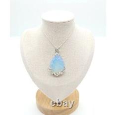 Eternal Opal Pendent Necklace 925 Sterling Silver Jewelry Gift For Birthday Wife