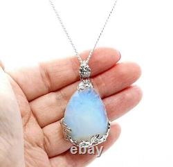 Eternal Opal Pendent Necklace 925 Sterling Silver Jewelry Gift For Birthday Wife