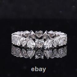 Eternity Luxury Heart Cut Moissanite Silver Proposal Jewelry Gift Ring For Love