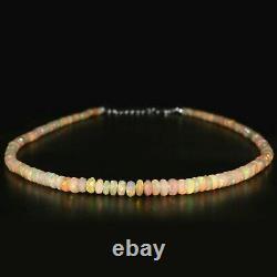 Ethiopian Opal 925 Sterling Silver Choker Necklace Women Gemstone Jewelry Gift