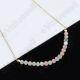 Ethiopian Opal Bar Necklace 925 Sterling Silver Gemstone Jewelry Women Gift 18