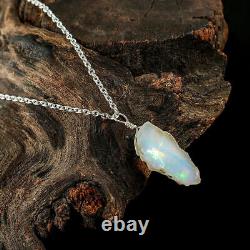 Ethiopian Opal Sterling Silver Pendant Necklace Gemstone Jewelry Gift for Her