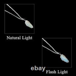 Ethiopian Opal Sterling Silver Pendant Necklace Gemstone Jewelry Gift for Her