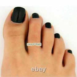 Fashion Jewelry Gift Adjustable Toe Ring Foot Jewelry 10K Yellow Gold Over