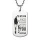 Father Son Pendant My Son I Will Always Be There for You Dog Tag Necklace Gift