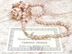 Genuine Baroque Pearl Necklace Jewelry gift for her Solid sterling Silver lock