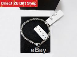 Genuine Lagos 925 Silver Caviar Bracelet Premium Gift for Her 8 inch 254601