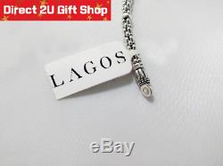 Genuine Lagos 925 Silver Caviar Bracelet Premium Gift for Her 8 inch 254601