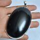 Gift For Her Sterling Silver Natural Black Onyx Gemstone Jewelry Pendant 17296